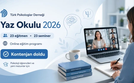 Türk Psikologlar Derneği Yaz Okulu kontenjanı yoğun ilgiyle doldu