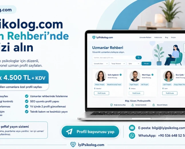 İyiPsikolog.com Uzman Rehberi’nde yerinizi alın
